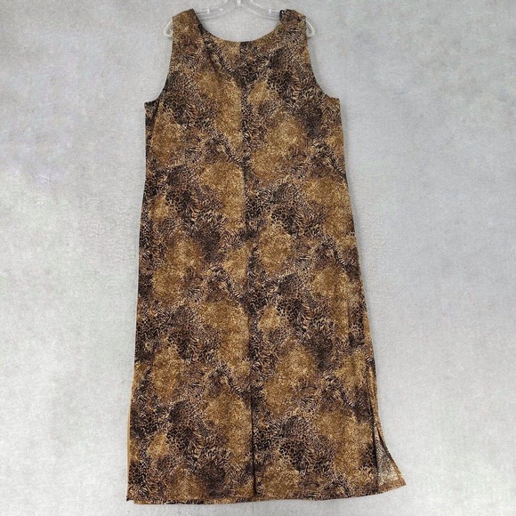 Animal Print Long Maxi Dress Womens‎ 24W Sleeveless - Picture 2 of 12